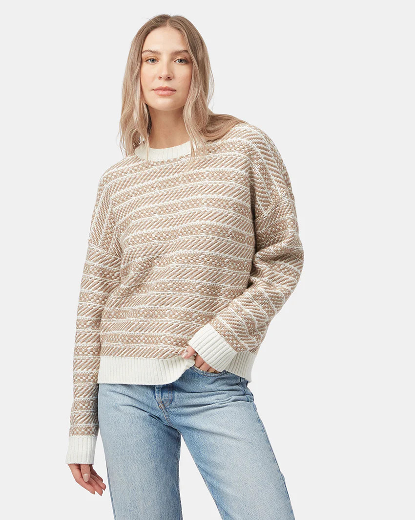 Highline Intarsia Crew Sweater | tentree