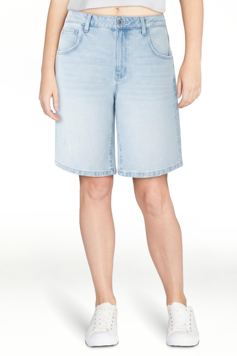 Celebrity Pink Women's and Women's Plus Relaxed Denim Jorts, Sizes XS-XXXL | Walmart (US)