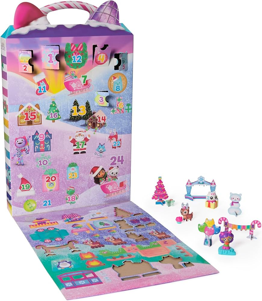 DreamWorks GABBY'S Dollhouse Advent Calendar, 24 Surprise Toys with Figures, Stickers & Dollhouse... | Amazon (US)