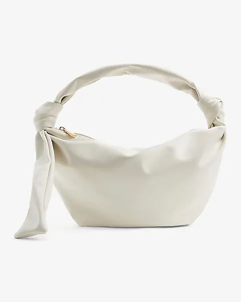 Faux Leather Crescent Shoulder Bag | Express