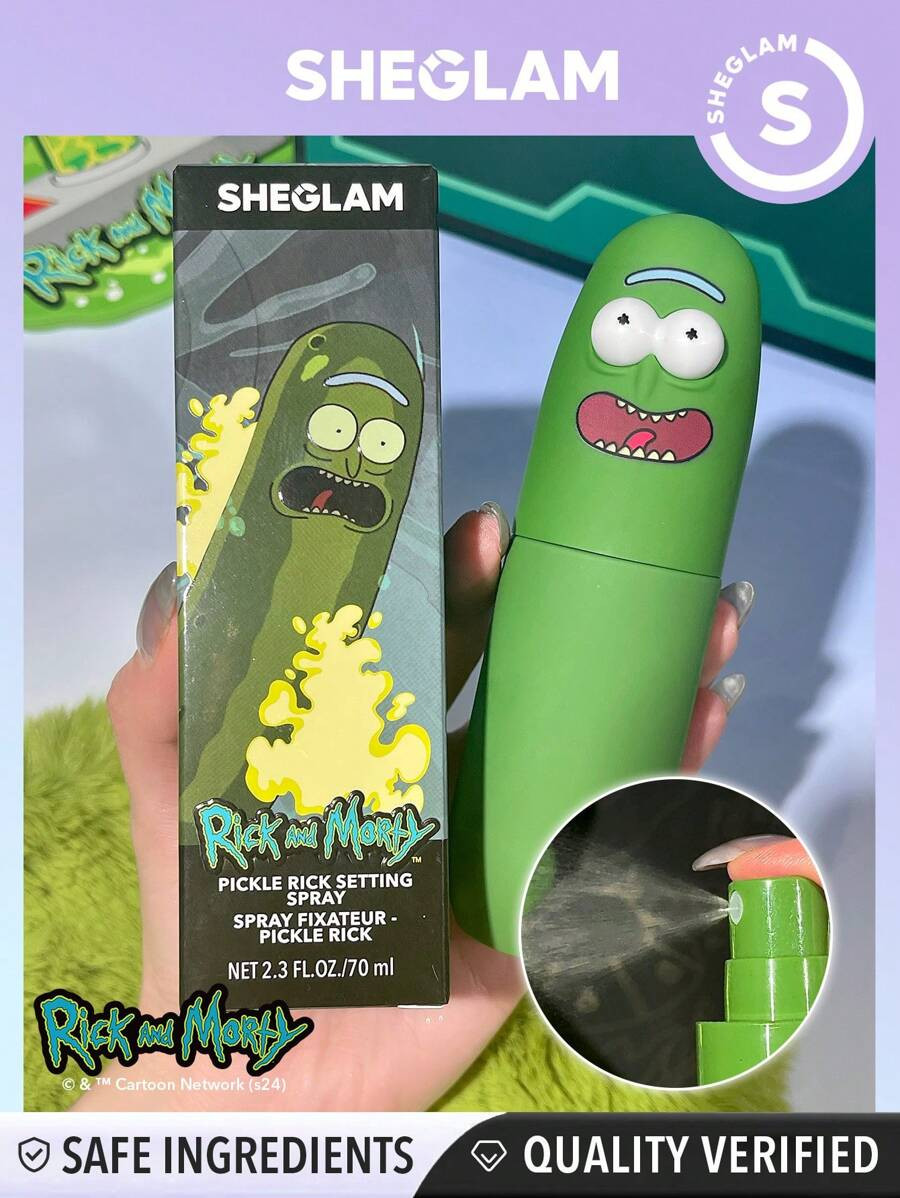 Rick and Morty X SHEGLAM Pickle Rick Setting Spray Moisturizing Long-Lasting Makeup Fixer Spray O... | SHEIN