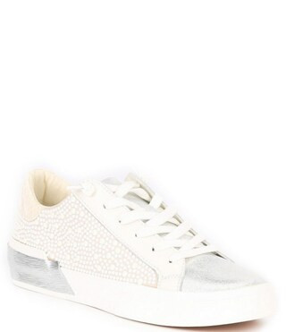 Zina Pearl Leather Sneakers | Dillard's