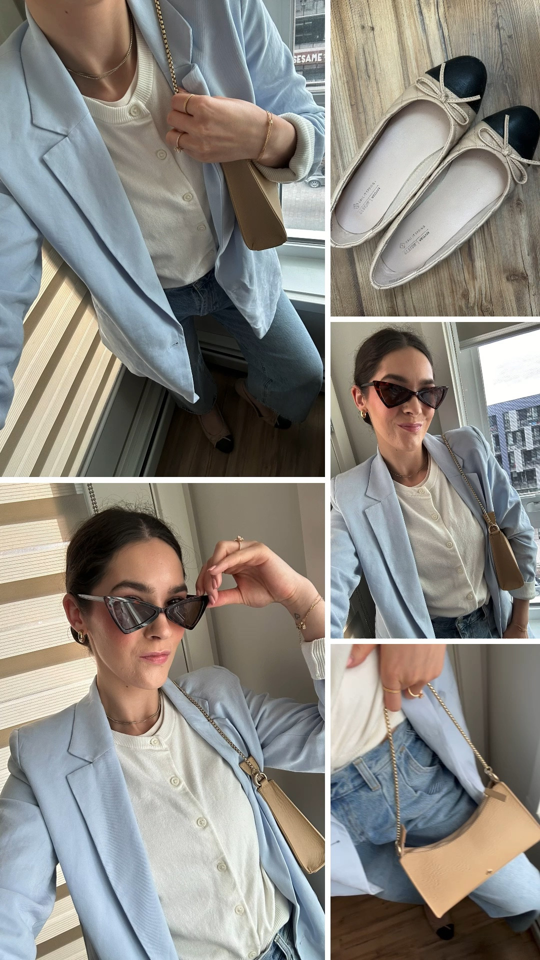 Blue tones for spring 🩵💐

My ballet flats are from Call It Spring, but I’ve linked a similar pair from Steve Madden! 

I love how ballet flats can bring an outfit together, especially when paired with jeans! 

Trending, ballet flats, denim, blue tones, spring outfit, spring outfit ideas, spring colours, European outfit, European summer, chic outfit, Pinterest outfit, Parisian outfit, Parisian chic, European inspired, outfit inspiration, style inspiration 

#LTKSeasonal #LTKfindsunder100 #LTKstyletip