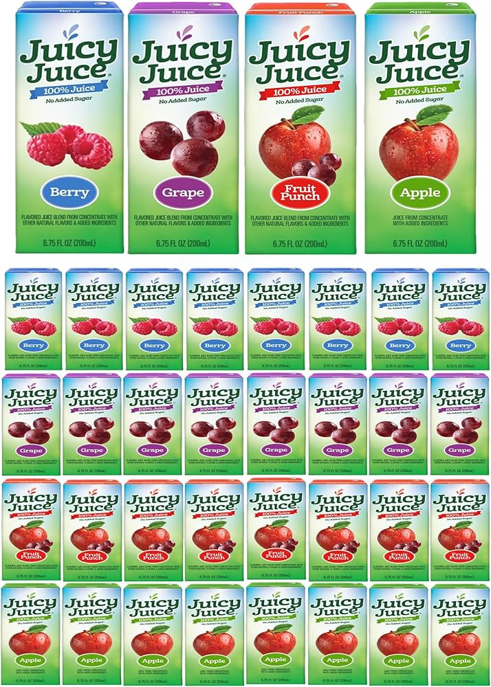 BAY AREA MARKETPLACE Juicy Juice Variety, 32 ct - 6.75oz Juice Boxes, 8 of Each Flavor | Amazon (US)