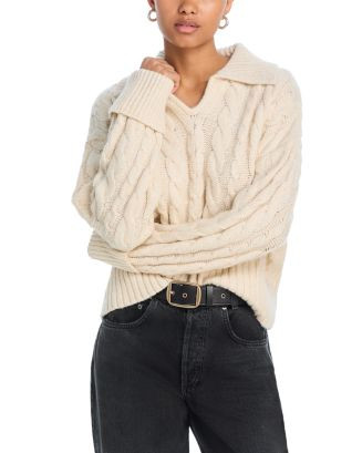 Collared Cable Knit Sweater | Bloomingdale's (US)