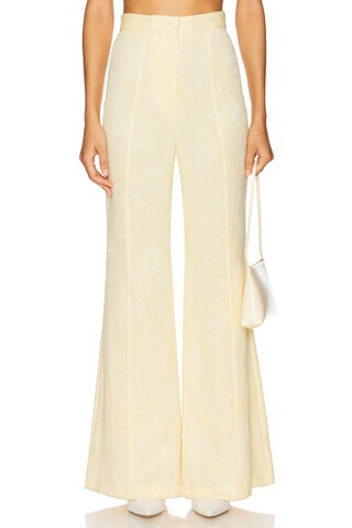 Sabina Musayev Brice Pants in Pastel Yellow from Revolve.com | Revolve Clothing (Global)