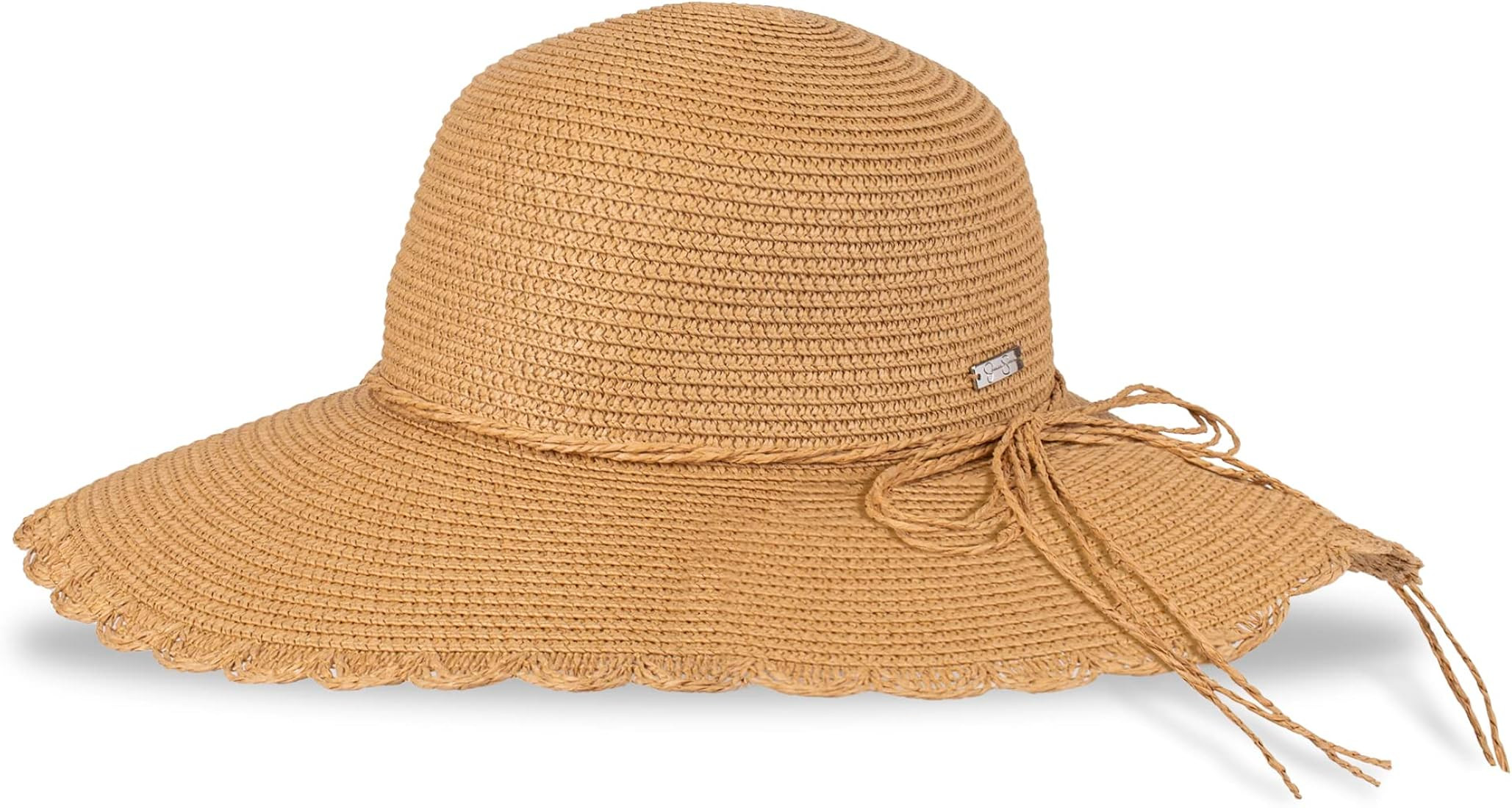 Jessica Simpson Women's Wide Brim Straw Hat | Amazon (US)