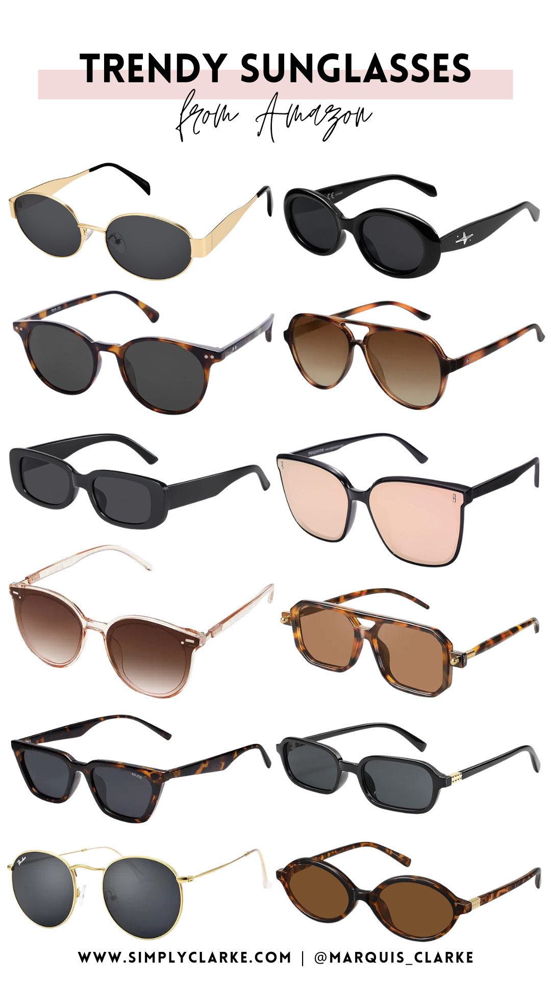 Amazon trendy sunglasses! The easiest way to elevate any outfit without spending a ton. Think oversized, retro, and chic everyday pairs you’ll be wearing on repeat all season long!  

 #LTKootd #LTKmomlife #LTKSeasonal