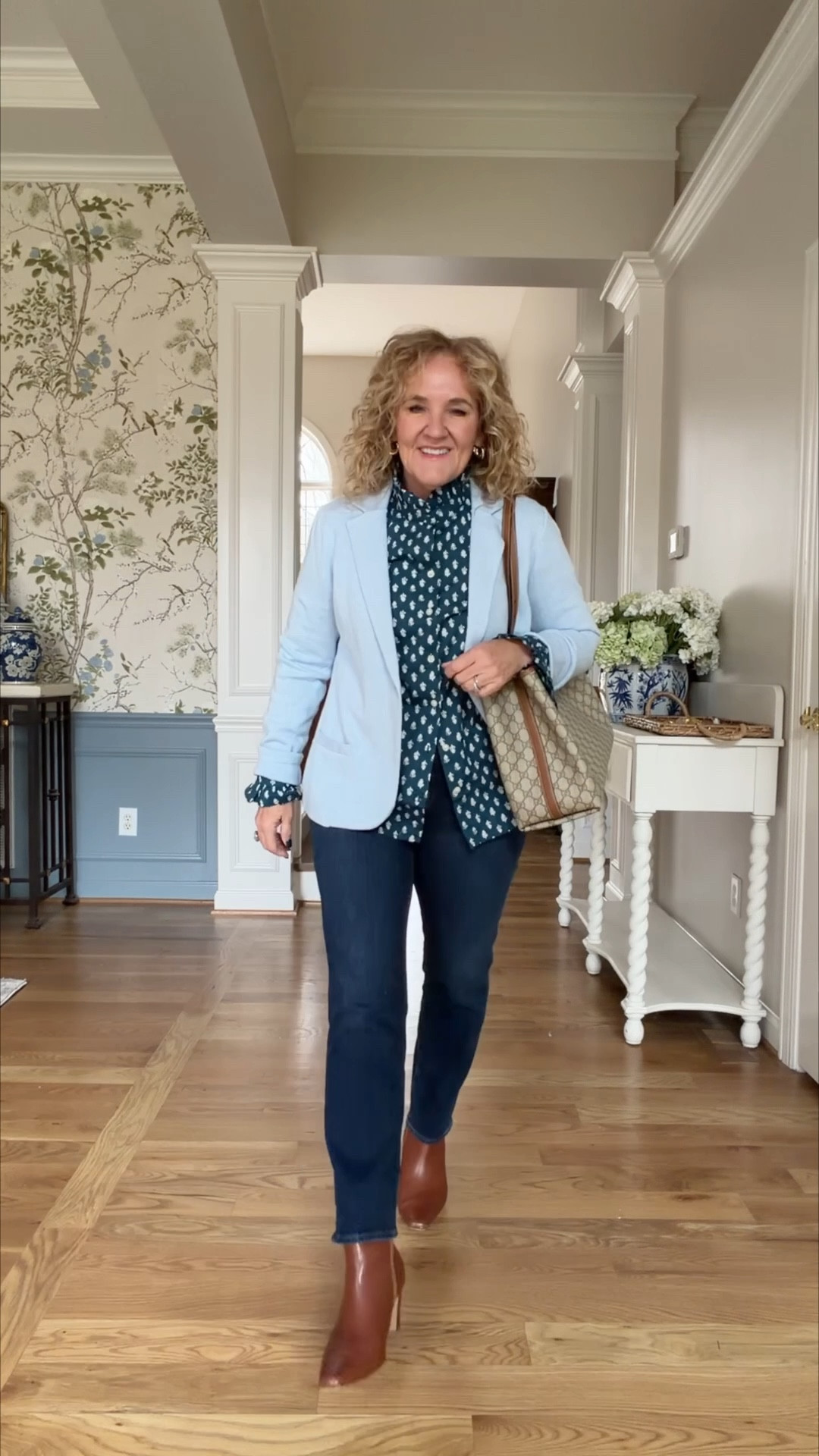 @jcrewfactory new arrivals 
Can you tell I’m blue obsessed! 
All regular size medium or 8 except the pants I sized down 
Boots I ordered a 9. I’m usually a 9.5 
Blouse size medium 
35% off my jewelry Allie & Bess NANETTE35

Winter outfit poncho black boots @quince @jcrewfactory

#LTKSaleAlert #LTKOver40 #LTKSeasonal