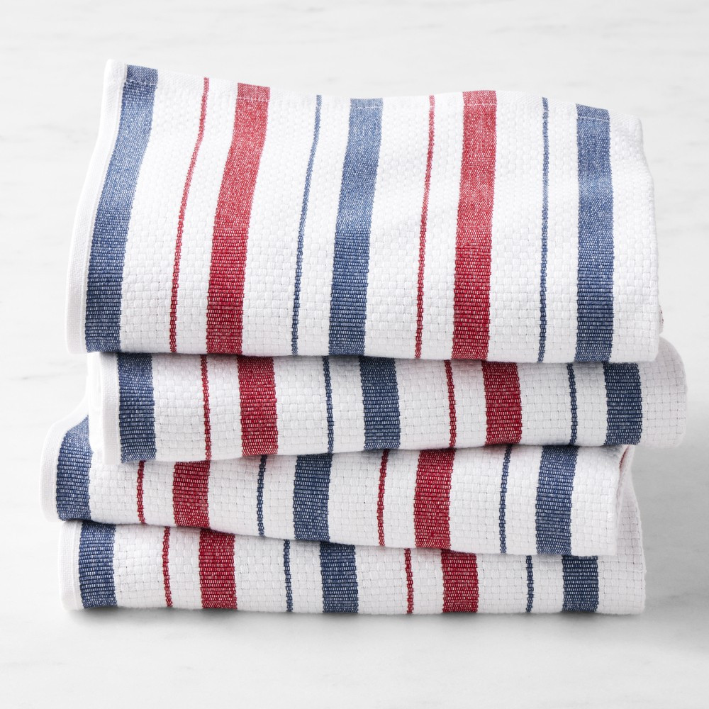 Williams Sonoma Classic Stripe Towels, Set of 4 | Williams-Sonoma
