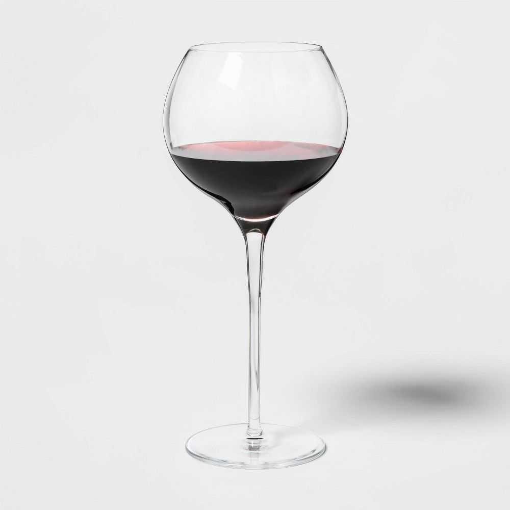 23.5oz 4pk Glass Ballooned Red Wine Glasses - Threshold | Target