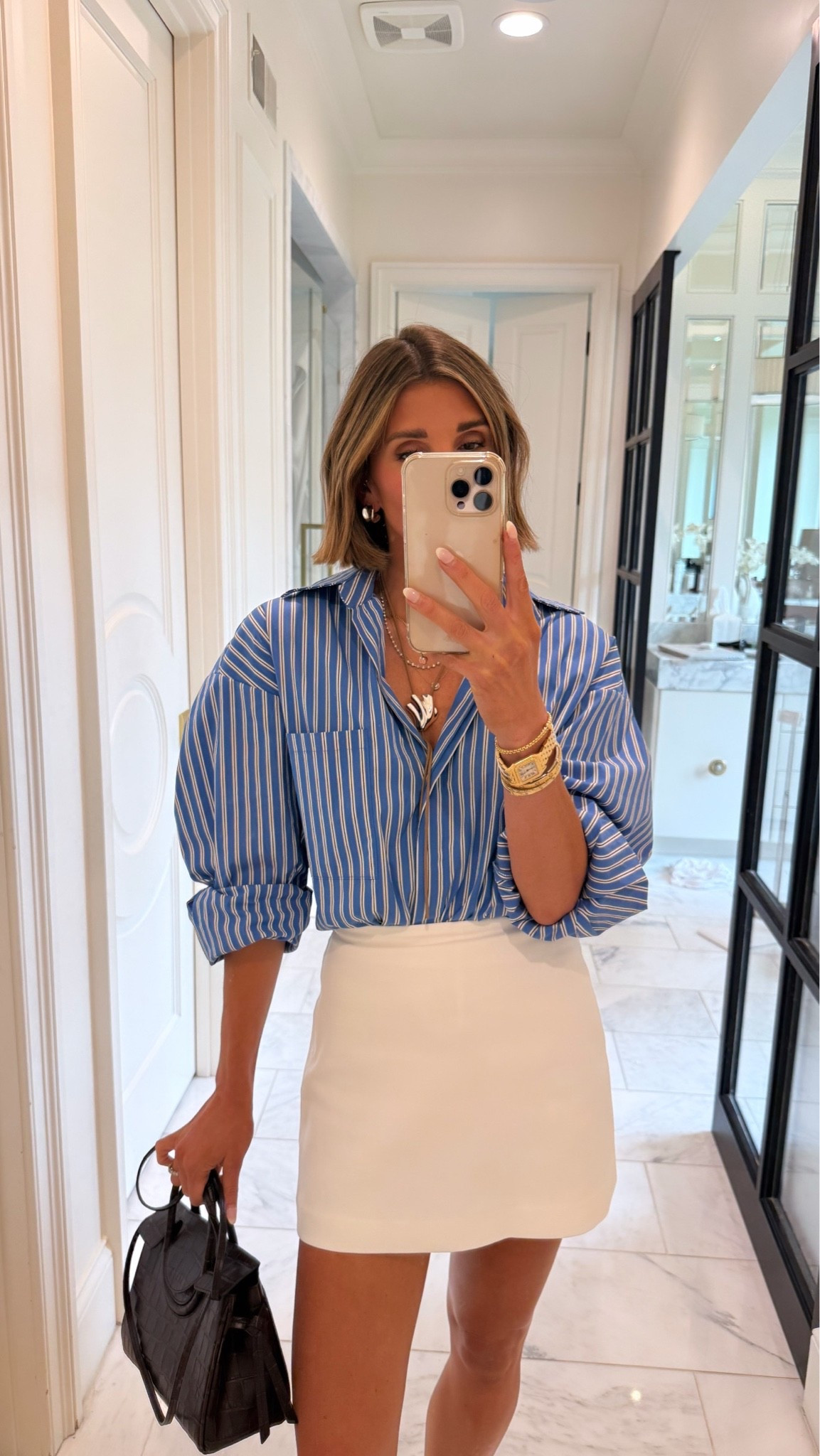 Summer date night outfit.

Wearing size small in my top and 2 in my skort