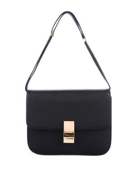 Céline Medium Classic Box Bag Black | The RealReal