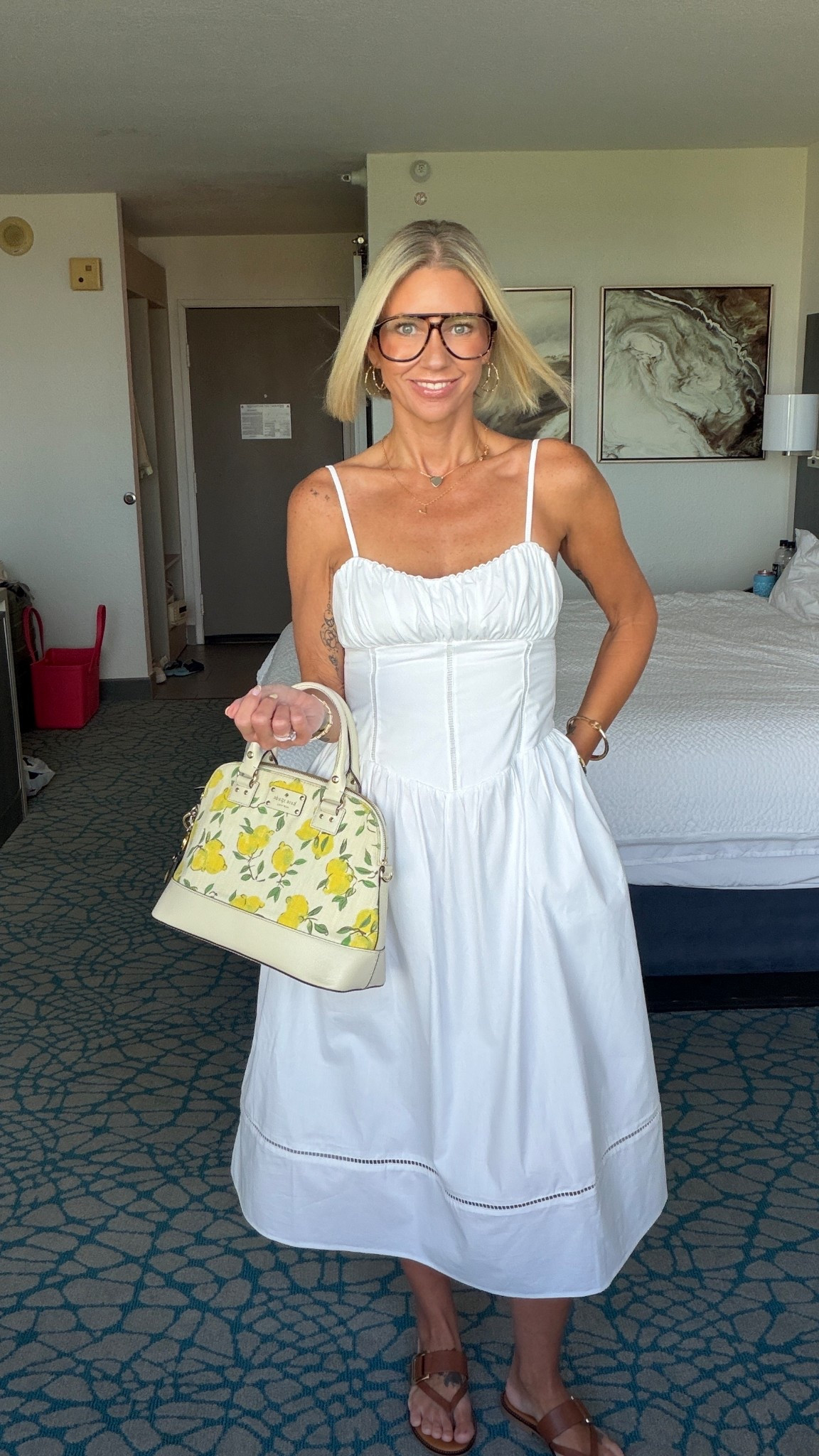 This little white dress is absolute perfection for spring and summer! It has pockets, elastic straps and is a nice poplin material making it virtually non see through. I’m wearing a small. 

#LTKOver40 #LTKootd #LTKgrwm