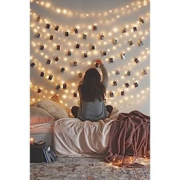 66 Ft 200LEDs Waterproof Starry Fairy Copper String Lights USB Powered for Bedroom Indoor Outdoor... | Amazon (US)