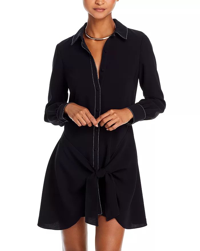 Gaby Tie Front Shirt Dress | Bloomingdale's (US)