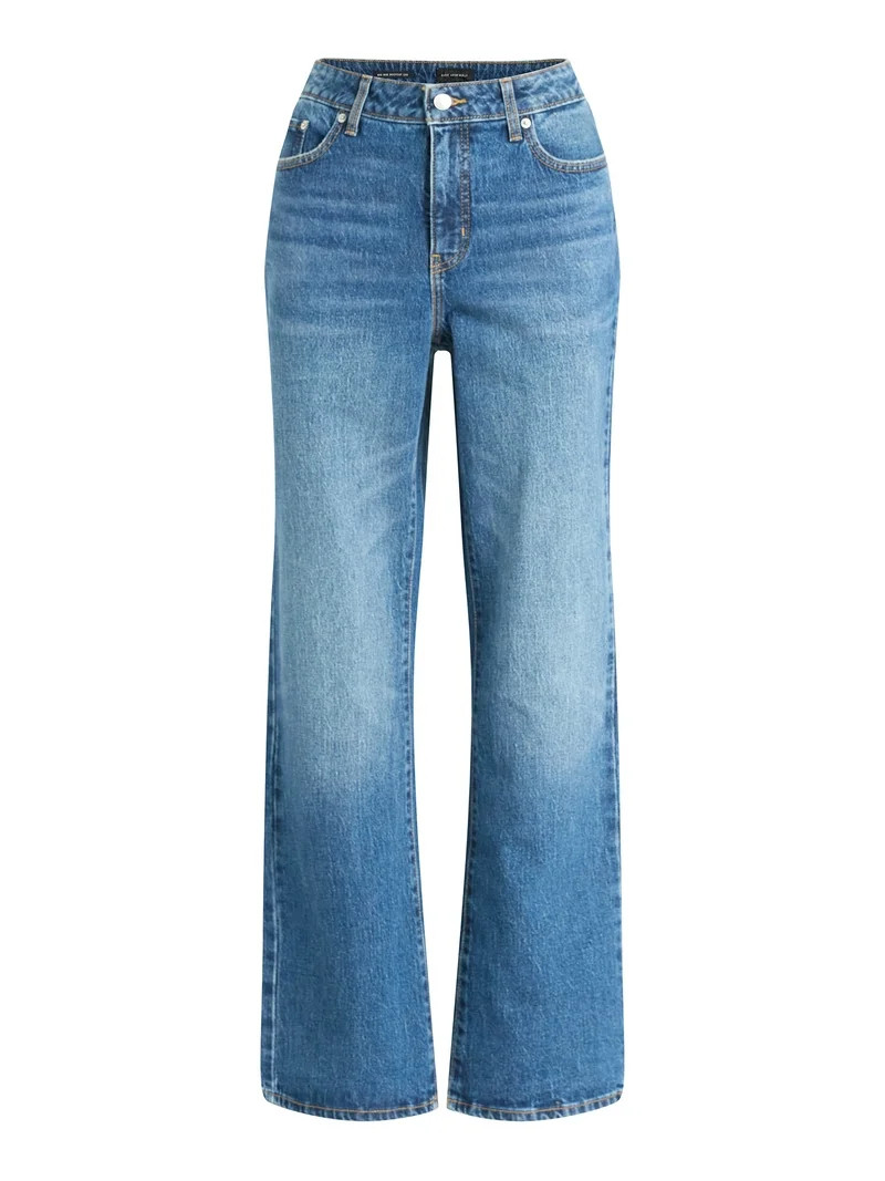 Free Assembly Women's Mid Rise Full Length Bootcut Jeans, 32" Inseam, Sizes 0-20 | Walmart (US)