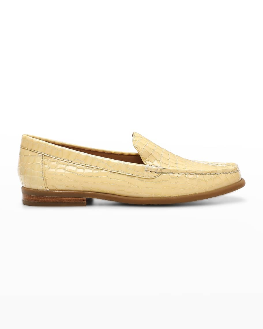 Donald J Pliner Marceline Mock-Croc Loafers | Neiman Marcus