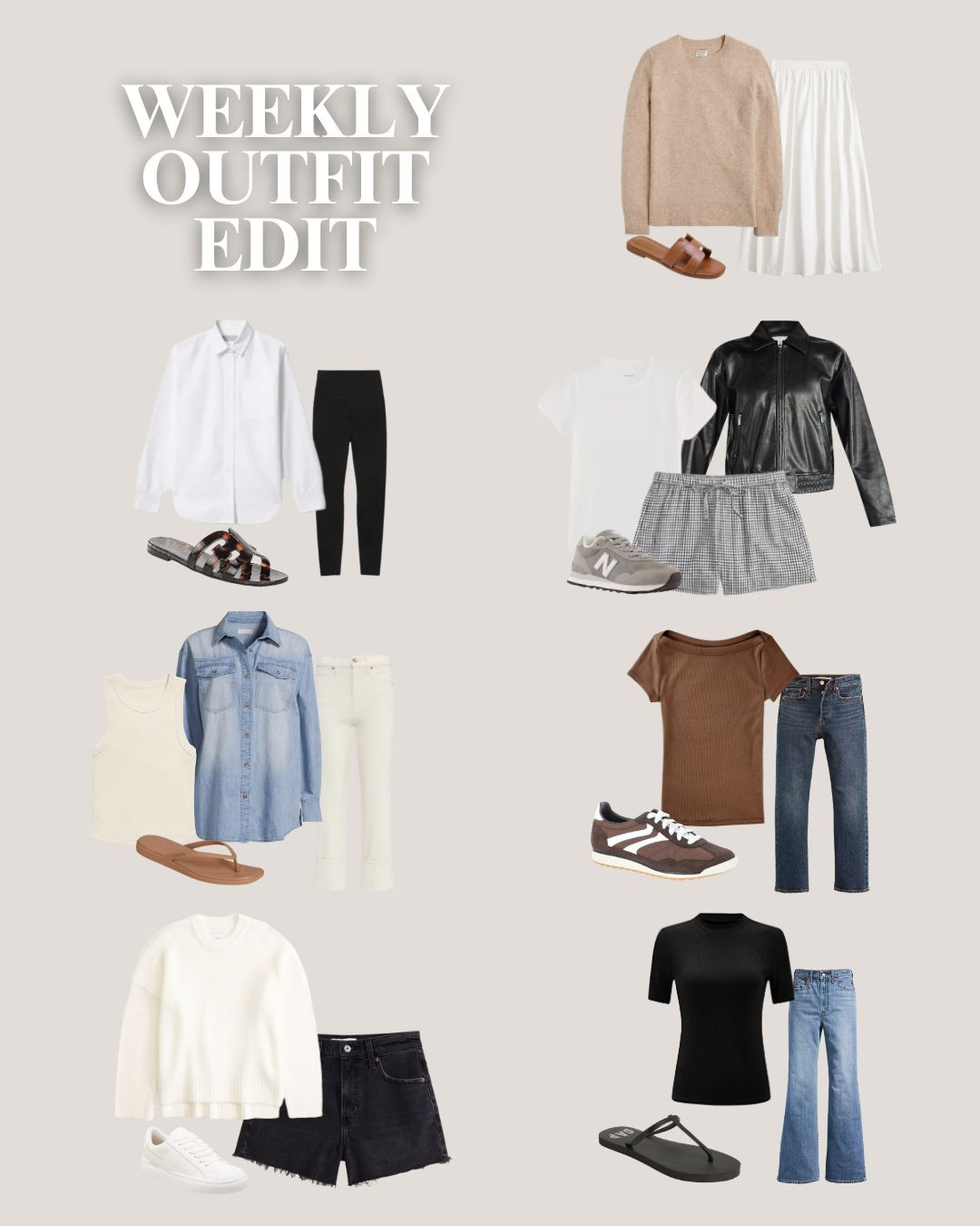 Week 19 outfit preview year round capsule wardrobe! 