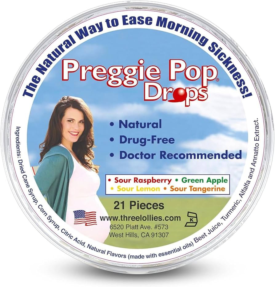 Preggie Pop Drops | 21 Drops | Morning Sickness during pregnancy | Safe for pregnant Mom & Baby |... | Amazon (US)