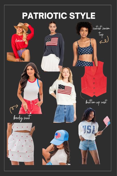 Patriotic style, Fourth of July, flag sweater, Stars and Stripes, red vest, USA sweatshirt 

#LTKFindsUnder50 #LTKSaleAlert #LTKStyleTip