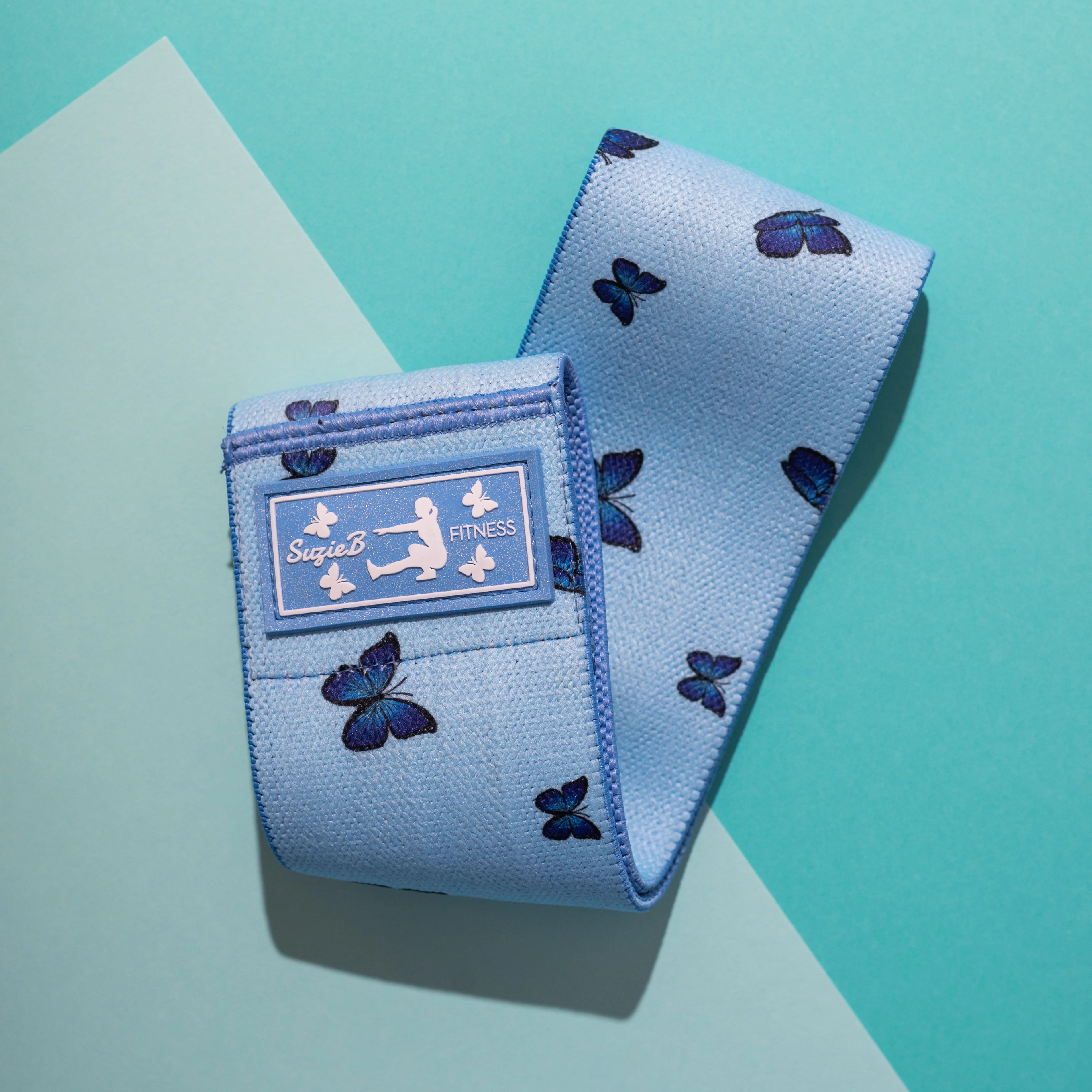 BLUE BUTTERFLY GLUTE BAND | SuzieB Fitness