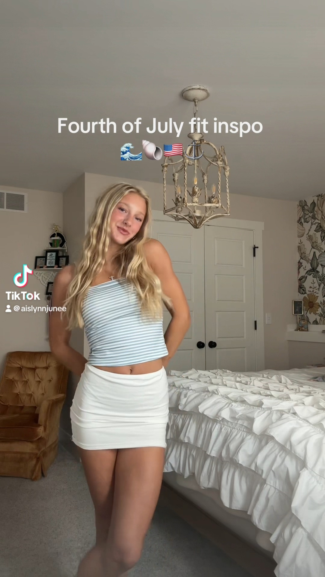 My favorite season is coming up so I thought I’d share my favorite Fourth of July outfits!!
* 
*Outfit 1- Top; Shein, Skirt; Edikted

*Outfit 2- Top; Zara, Pants; Hollister, Hat; Amazon

*Outfit 3- Top; Marshalls, Shorts; Zara, Jacket; Shein (linked a better option) 

*Outfit 4- Top; Edikted, Shorts; Shein, Purse; Urban 

*Outfit 5- Sweater; Hollister, Skirt; Shein 