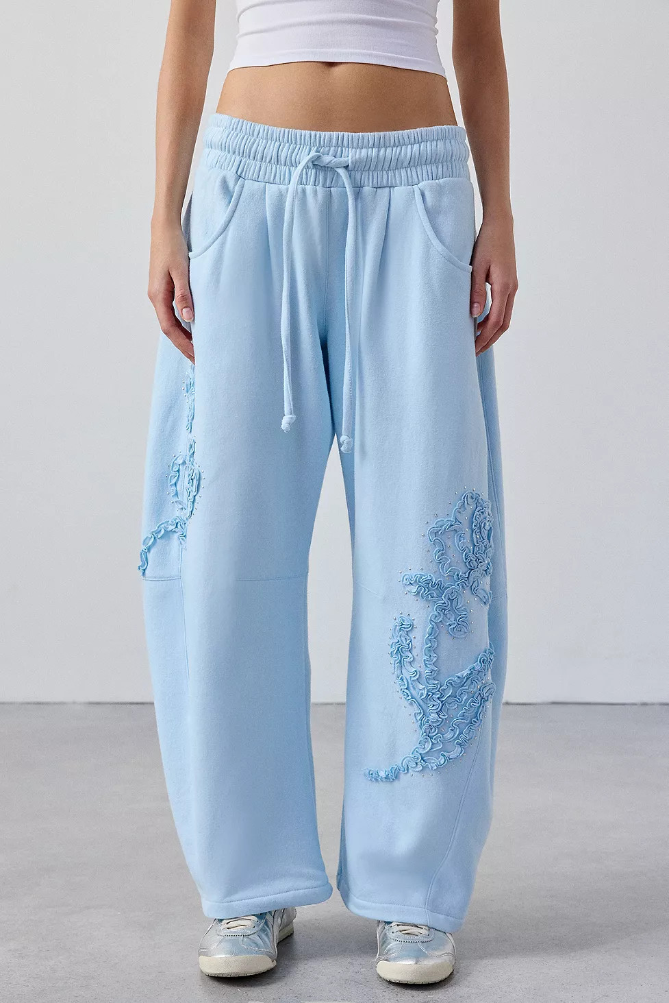 Out From Under Essential Barrel Leg Joggers | Urban Outfitters UK