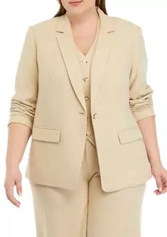 Plus Size Relaxed Blazer | Belk