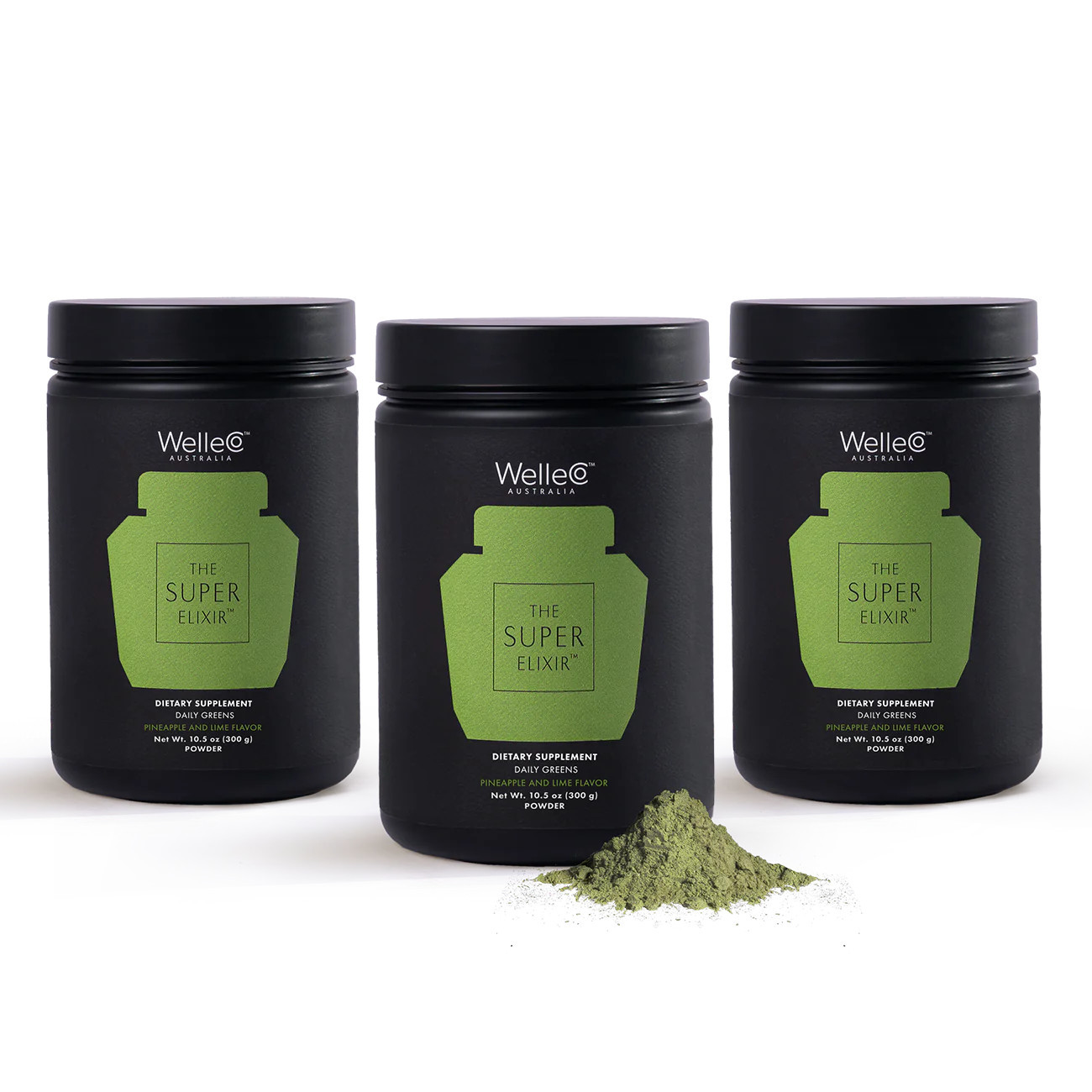 The Super Elixir™ Three Month Pack - 3 x Pineapple and Lime 10.5 oz | WelleCo