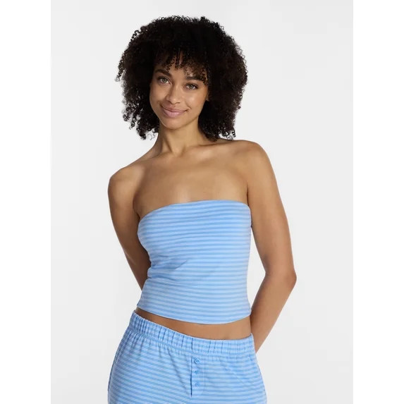 No Boundaries Cloud Core Sleepwear Tube Top, Women’s and Women’s Plus XXS-3X | Walmart (US)