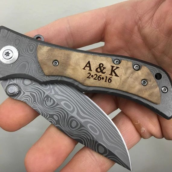 Monogram Knife Custom Knives Pocket Knife Hunting Knife | Etsy | Etsy (US)