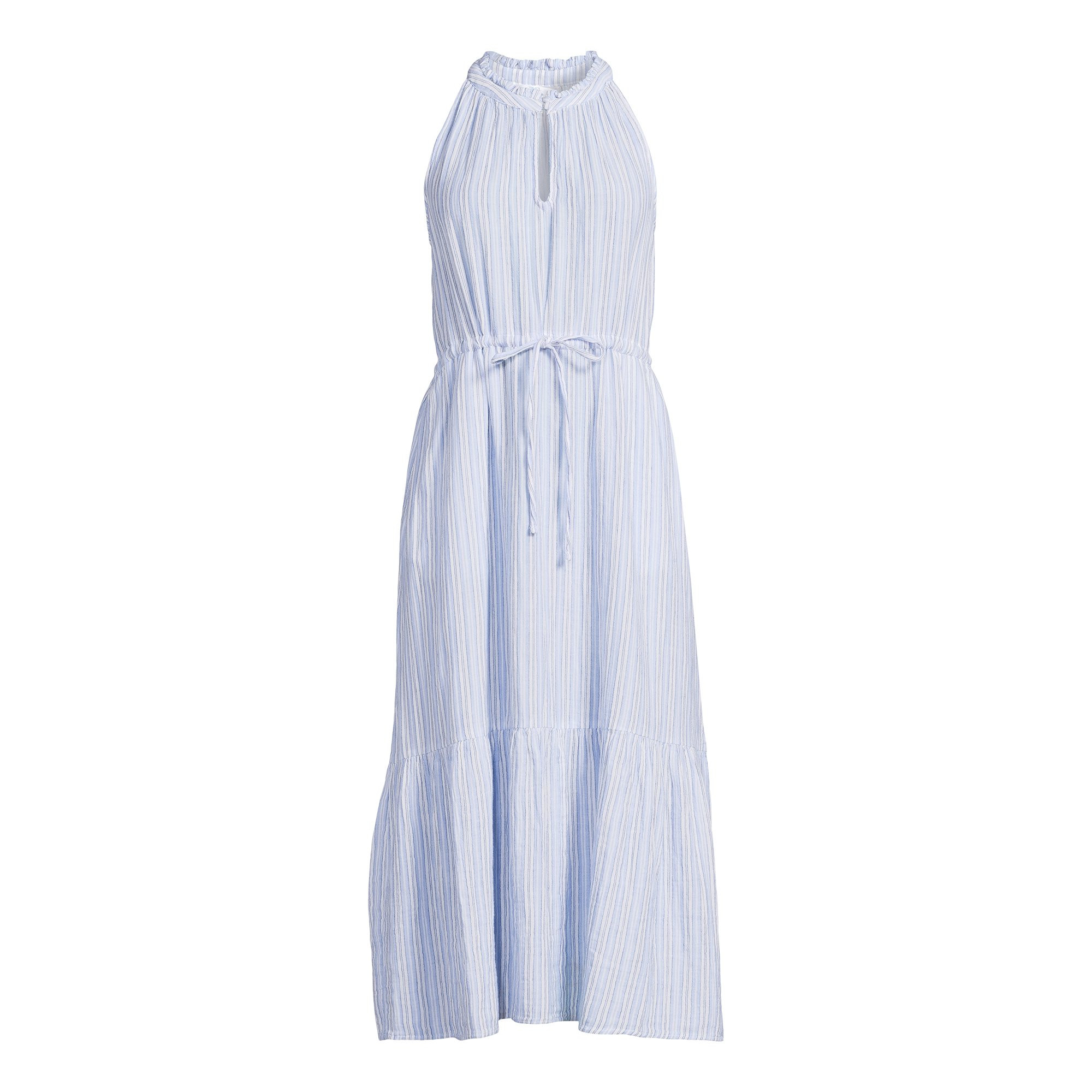 Time and Tru Women's and Women's Plus Midi Double Cloth Dress XS-4X | Walmart (US)