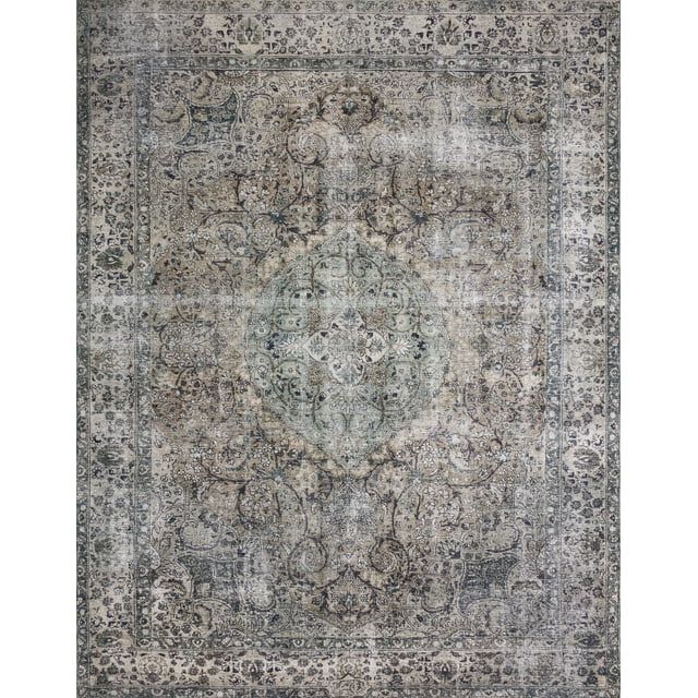 Loloi II Layla Printed Oriental Distressed Taupe / Stone Area Rug - Walmart.com | Walmart (US)