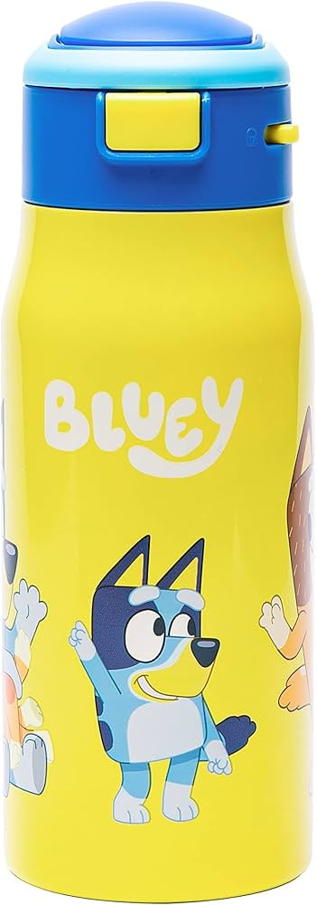 Zak Designs Bluey Double-Wall Vacuum Insulated, Stainless Steel Kids Mesa Water Bottle with Flip-... | Amazon (US)