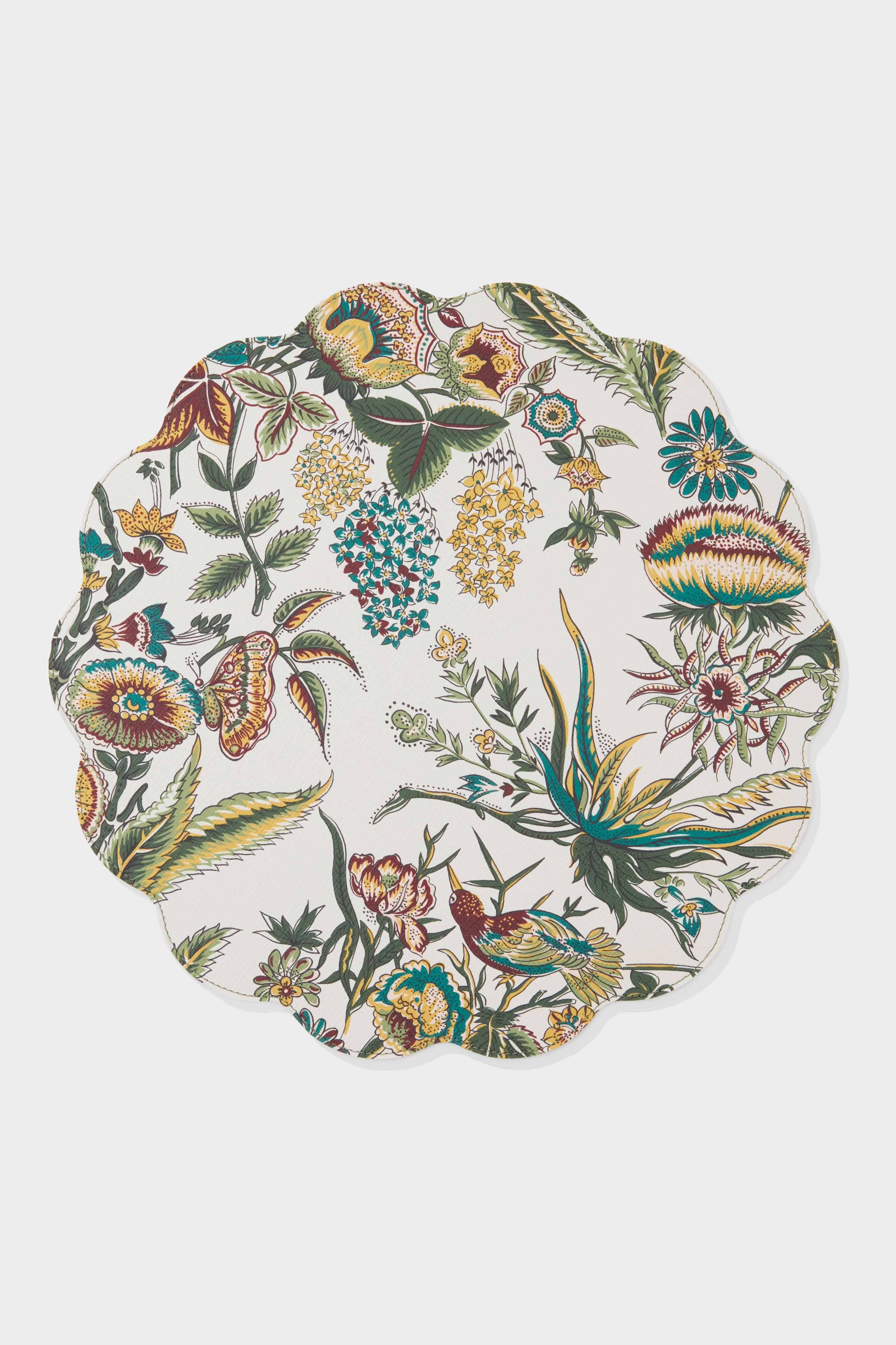 Verdant Floral Reversible Wipeable Placemats Set of 4 | Tuckernuck (US)
