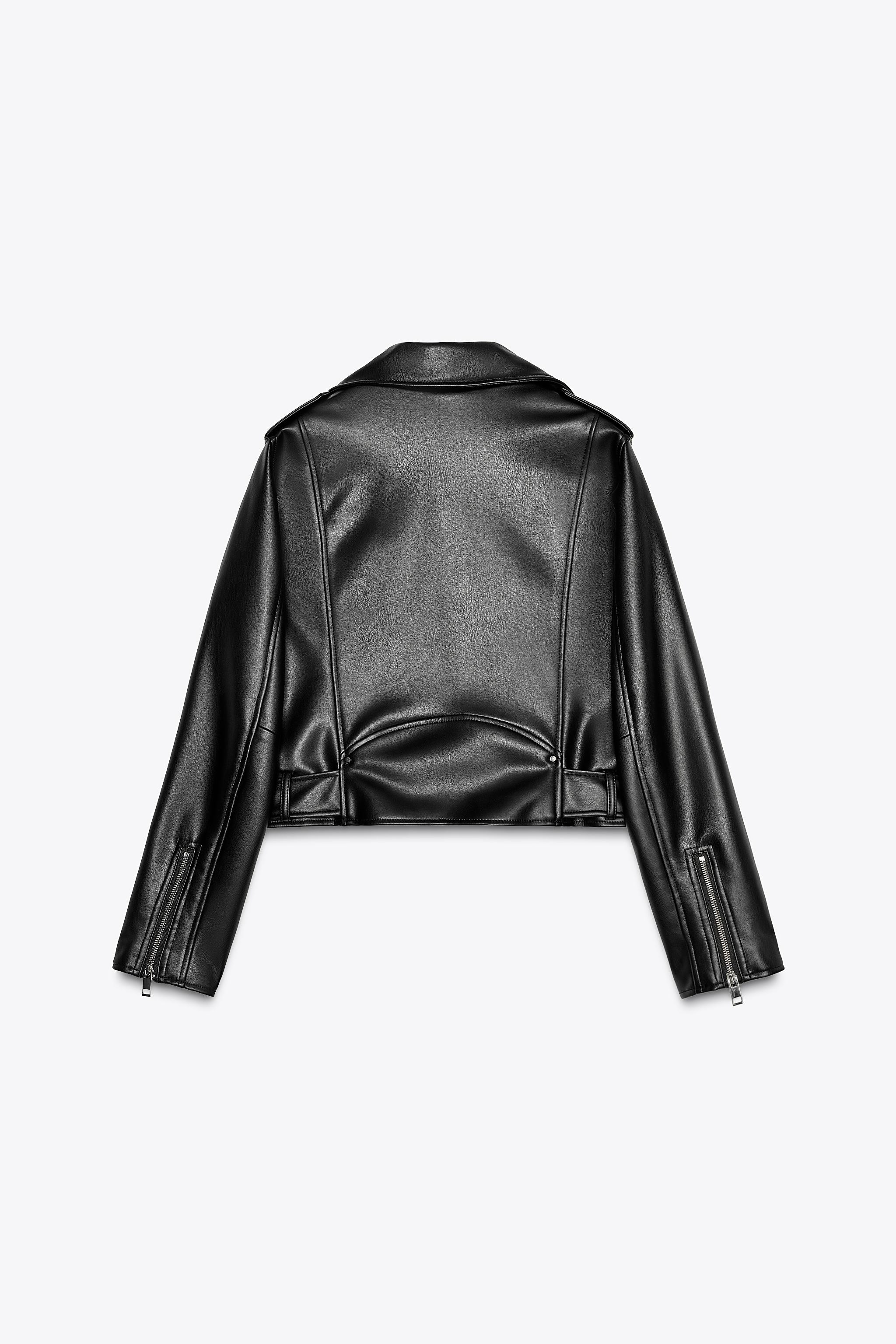 FAUX LEATHER BIKER JACKET | Zara US