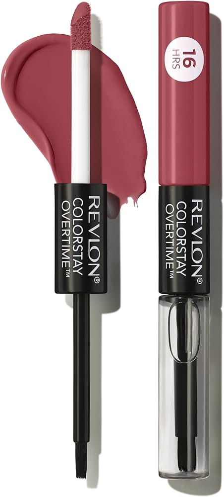 Revlon Liquid Lipstick with Clear Lip Gloss, ColorStay Overtime Lipcolor, Dual Ended with Vitamin... | Amazon (US)