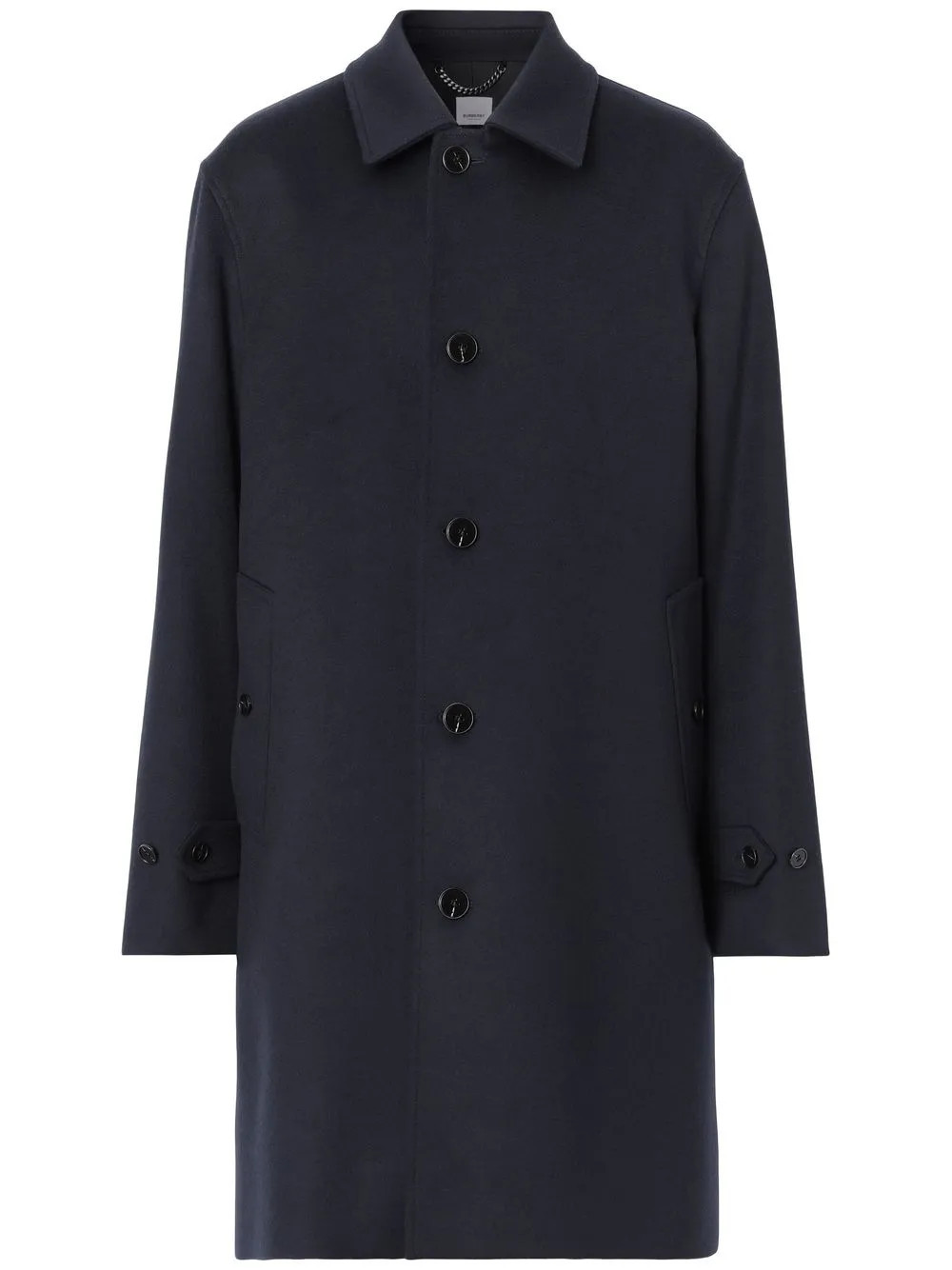 Burberry Cashmere Paddington Car button-up coat - Blue | Farfetch Global