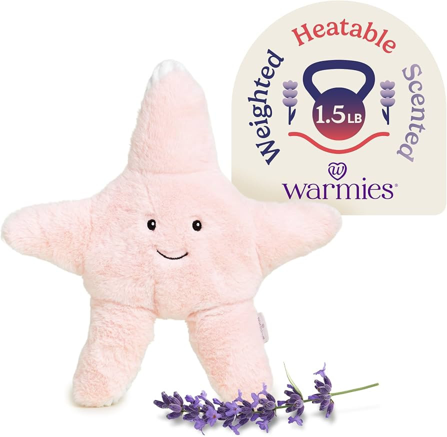 warmies Microwavable & Weighted Stuffed Animals, Starfish - Heated Stuffed Animal Plushie for War... | Amazon (US)
