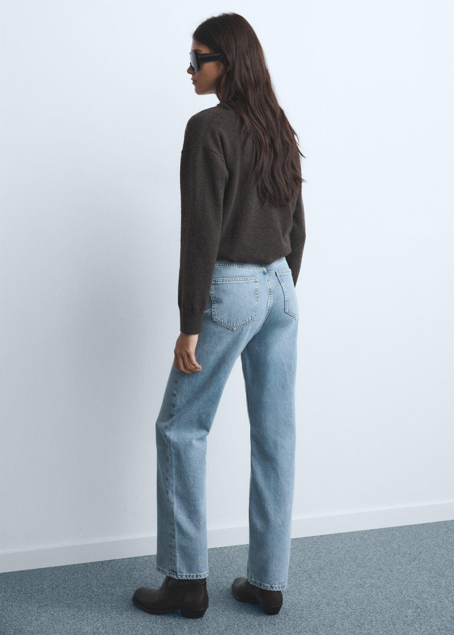 Matilda high-rise straight jeans - Women | MANGO USA | Mango (US/MX/AU)