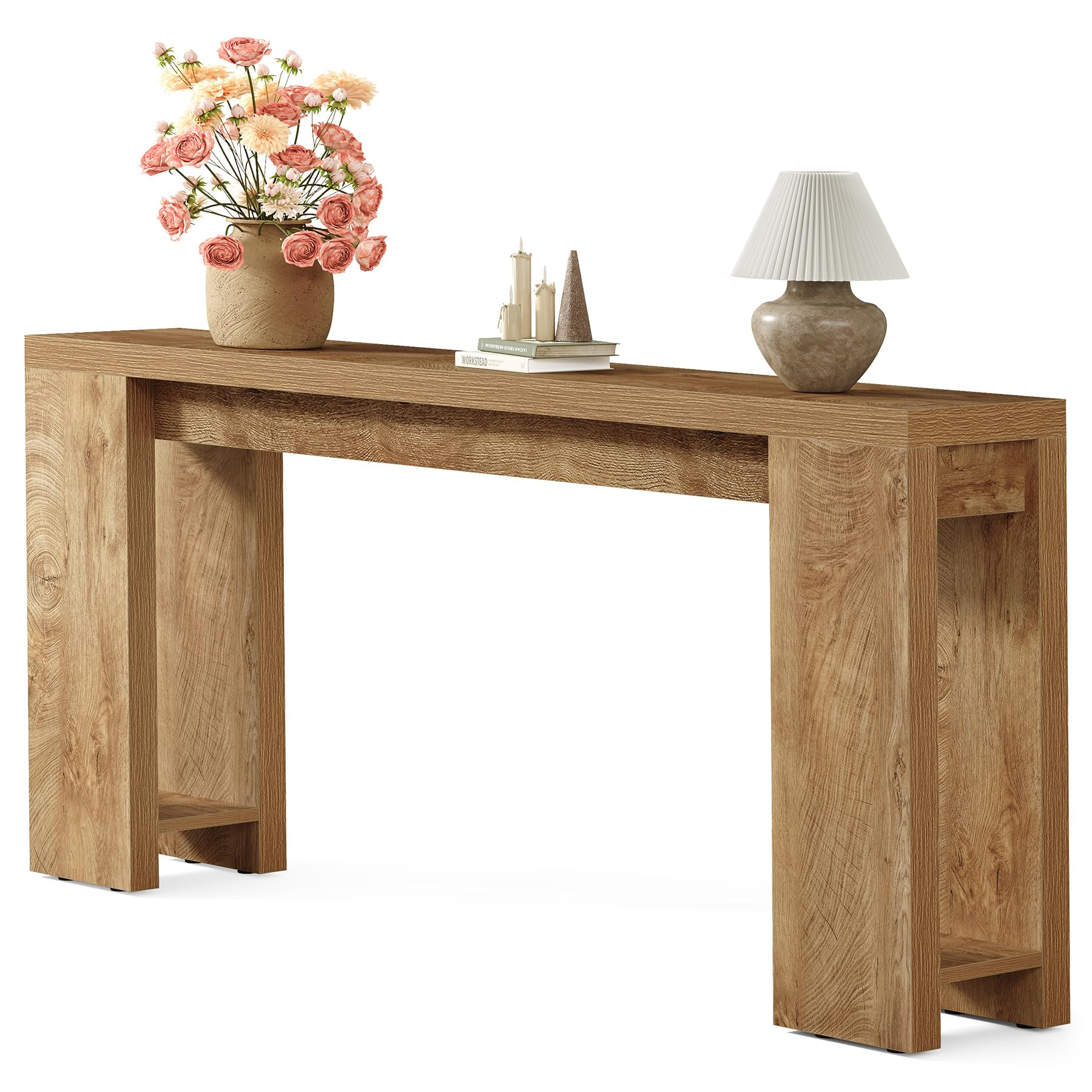 Little Tree 70.9-Inch Long Console Table, Narrow Sofa Table Behind The Couch, Farmhouse Console T... | Amazon (US)