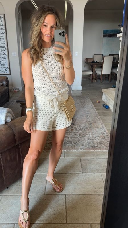 . Are you kidding me with this new target set. Obsessed. Feels so high end and just perfection for summer. You can wear both pieces on their own or clearly together which looks so chic. I LOVE this and have a feeling it will go quick ✨ 
.
#target #targetstyle #targetfashion #summeroutfit #summerstyle #summerfashion #matchingset 

#LTKSaleAlert #LTKFindsUnder50 #LTKStyleTip