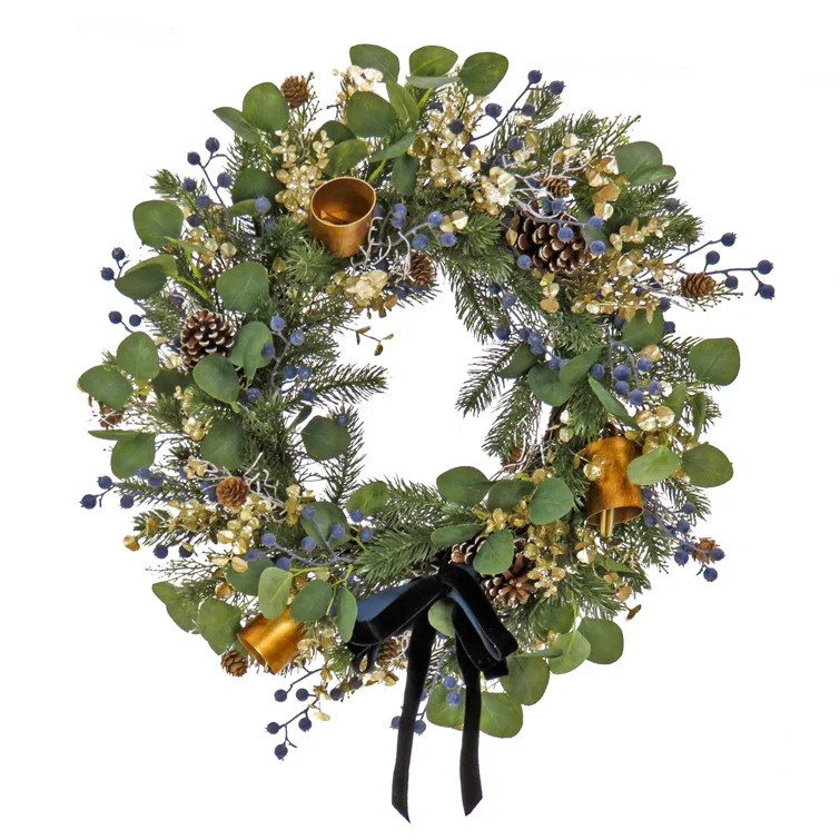 Faux Pinecone Silk 28'' Wreath | Wayfair North America