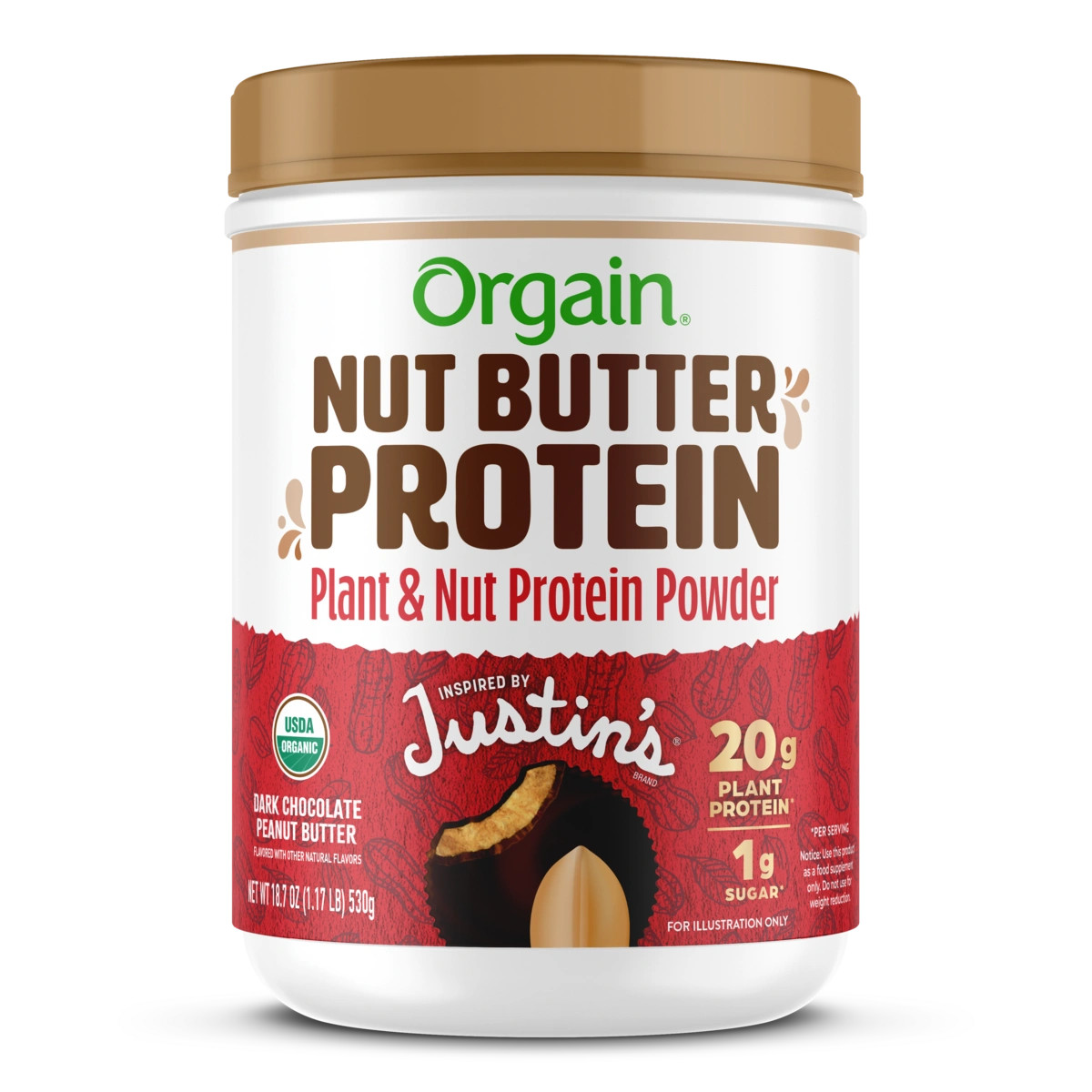 Nut Butter Protein Powder - Dark Chocolate Peanut Butter | Orgain | Orgain