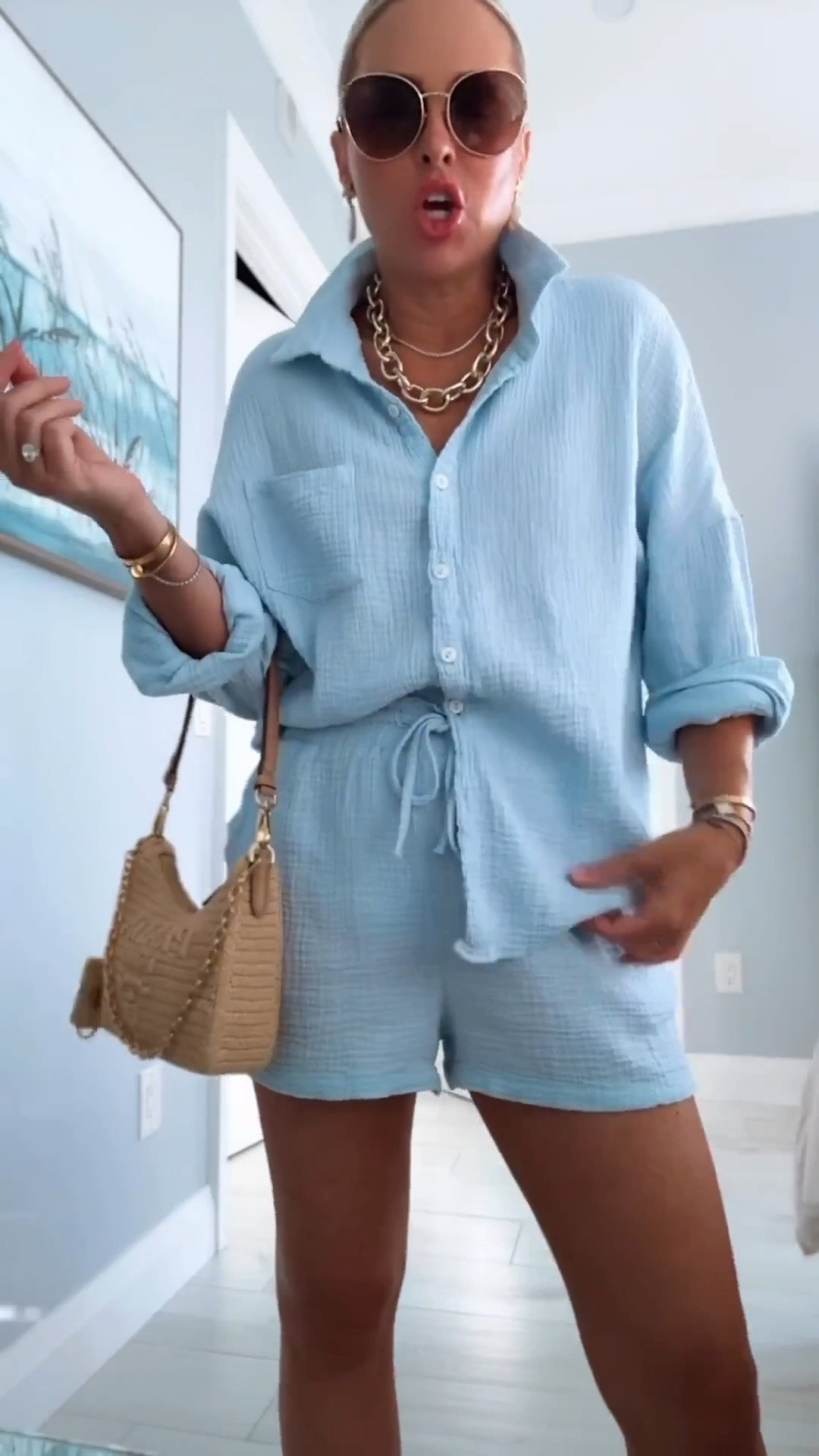 Amazon set you NEED! Just got 2 more fall colors! 🤍🔥
19 colors- so easy to pack- soft and CUTE! ✨ I did medium.

Matching set. Vacation style. Amazon fashion. Gauze set


#LTKgrwm #LTKTravel #LTKootd