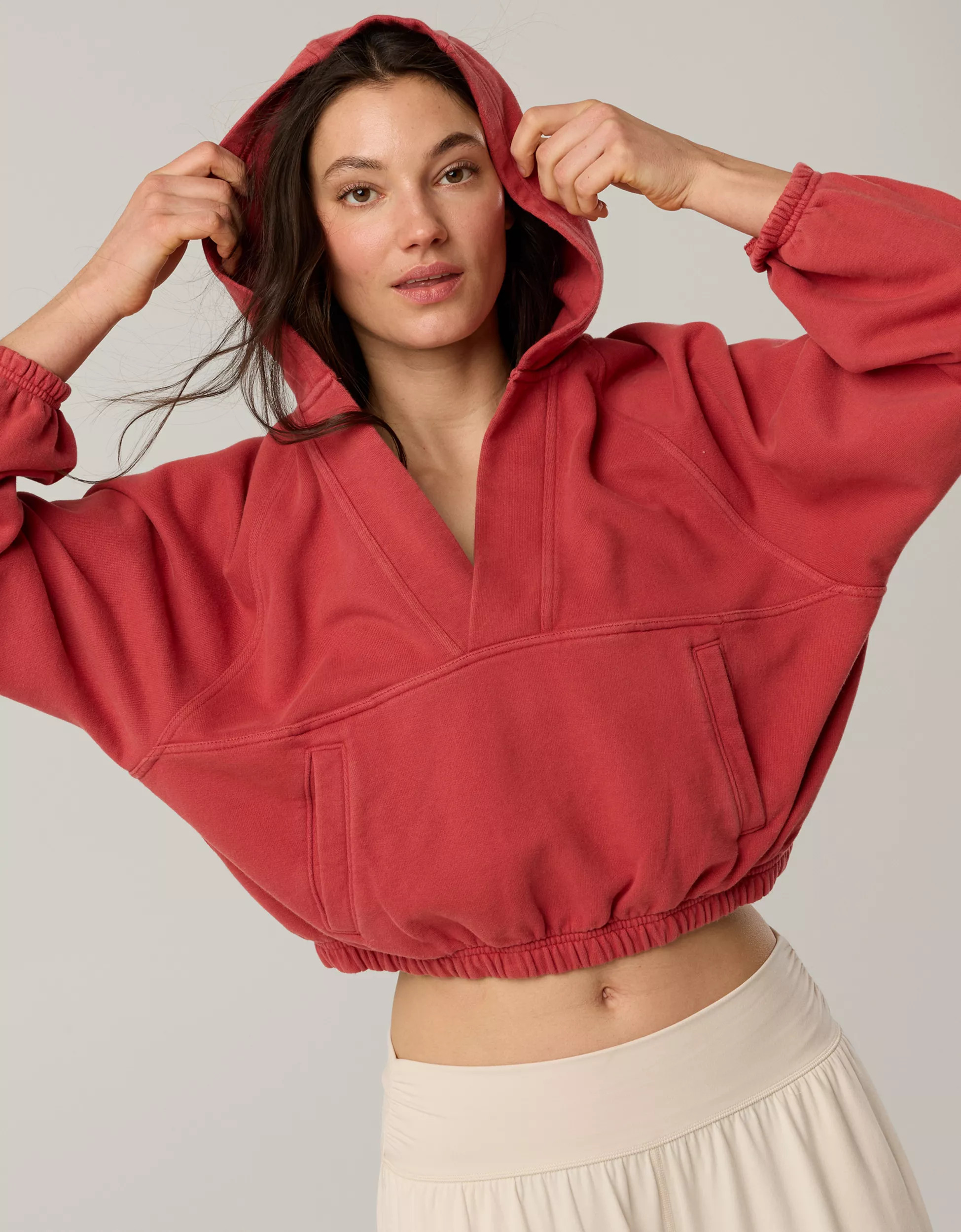 OFFLINE By Aerie Throwback V-Neck Hoodie | Aerie