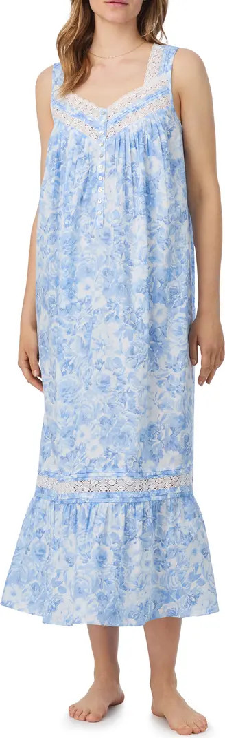 Floral Print Cotton Lawn Ballet Nightgown | Nordstrom