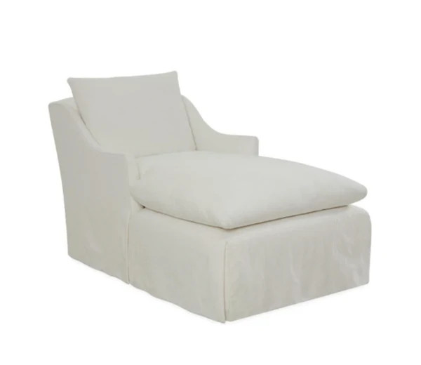 Gillian Slipcovered Chaise | Anecdote