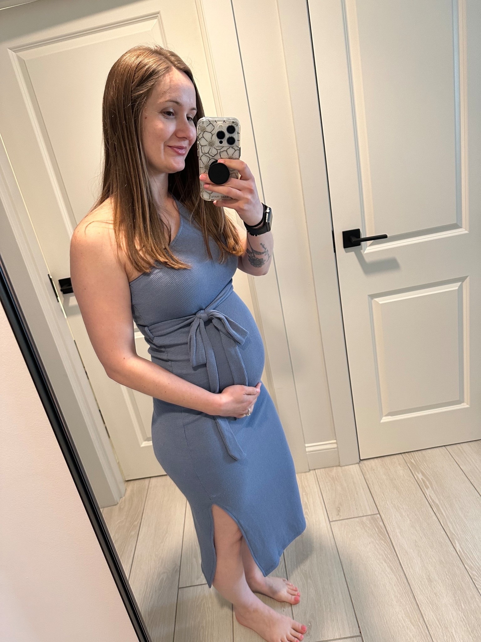 Date night maternity outfit. Cute one shoulder sweater dress that I wore while on our babymoon in Newport, RI

#LTKFindsUnder100 

#LTKBaby #LTKBump